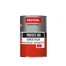 Акриловый грунт для авто Novol PROTECT 300 4+1, черный, 1 л (без отвердителя)